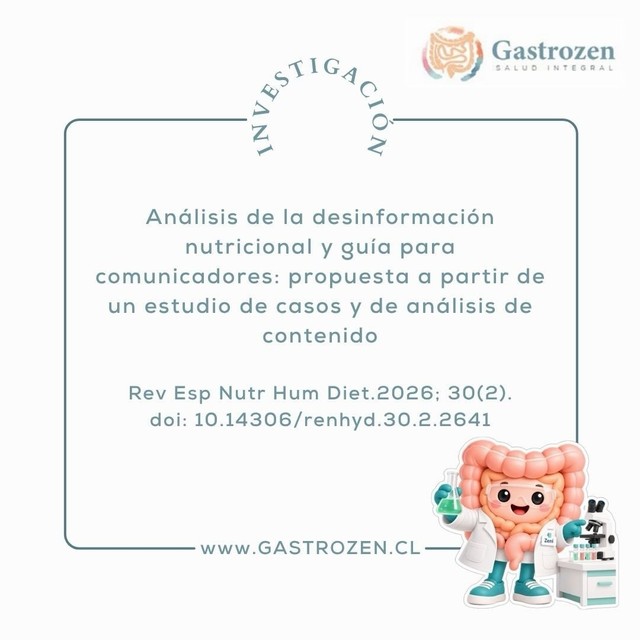 Zeni acompaña una publicación de Gastrozen sobre desinformación nutricional.