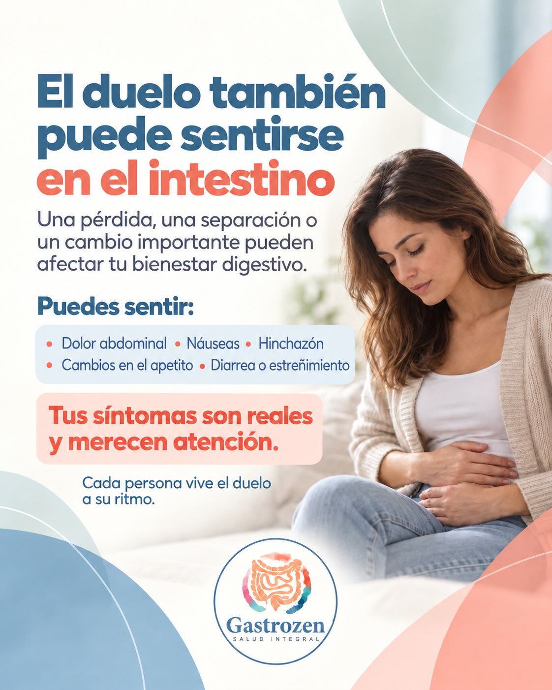 Portada de Gastrozen: El duelo también puede sentirse en el intestino.